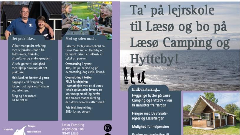 Læsø Camping lejrskole