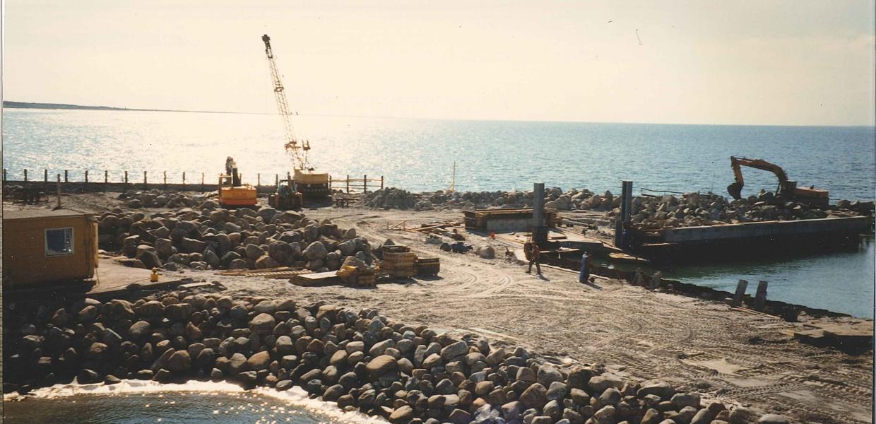 Vesterø Havn ombygning 1996