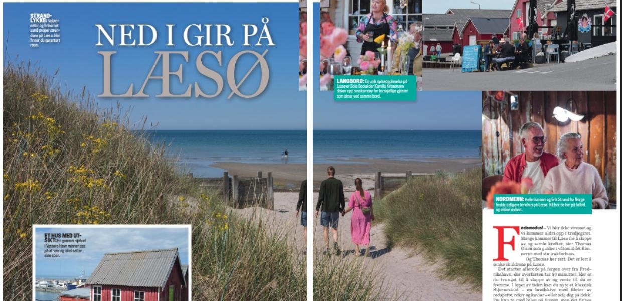 Ned i gear på Læsø - Helle Vallebrok på Læsø for norsk Se og Hør 2025