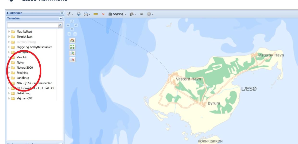 WebGis Læsø med faner
