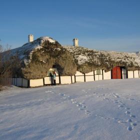 Sne - museumsgården