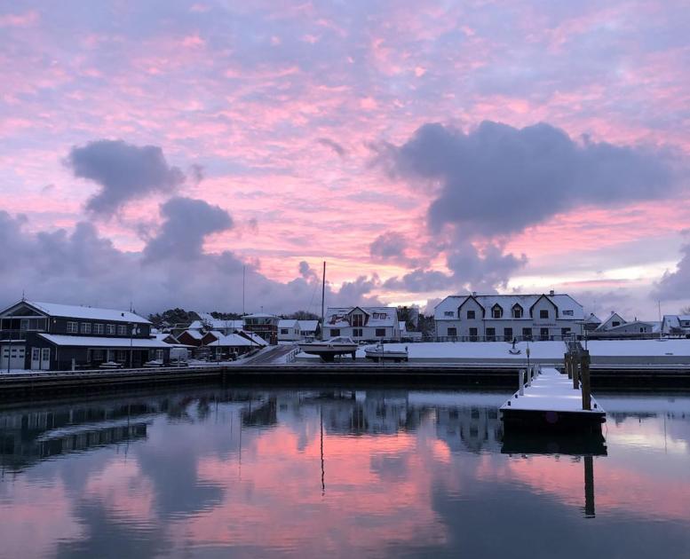Vinter på Læsø - Vesterø Havn